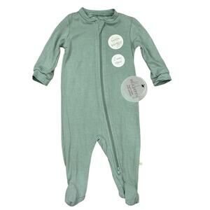 MILKBERRY Baby Bamboo Zippered Footie 0-3m NWT